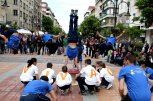 Българските гимнастици разтърсиха центъра на София с атрактивен флашмоб - снимка 3