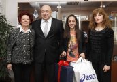 Красен Кралев прие 14-годишната национална рекордьорка на 3000 м Лиляна Георгиева